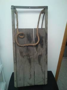 lot 107 image: Antique snow sled