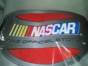 lot 131 image: 8 NASCAR Plastic Store Bags, Accent for the mancave.