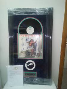 lot 155 image: Autographed Foreigner Head Games Framed Album