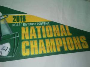 lot 169 image: Win Craft NDSU BISON Championship Pennant, New with tag.