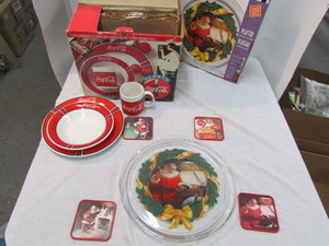 lot 25 image: Coca Cola Platter and Dishes