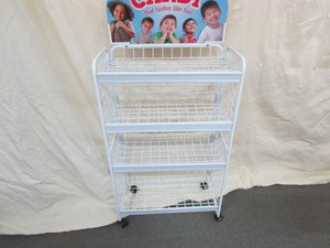 lot 108 image: White Display Folding Rack