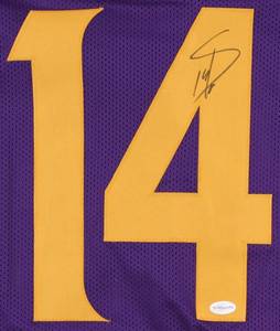 lot 4 image: Stefon Diggs Signed Special Edition Color Rush Jersey (TSE COA)
