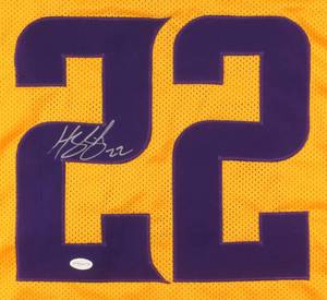 lot 5 image: Harrison Smith Signed Special Limited Edition Vikings Jersey (TSE COA)