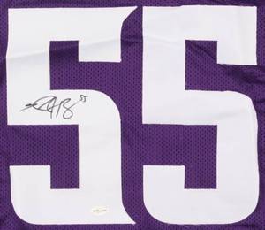 lot 19 image: Anthony Barr Signed Vikings Jersey (TSE COA)