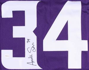 lot 16 image: Andrew Sendejo Signed Purple Jersey (TSE COA)