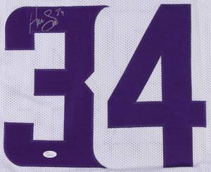 lot 17 image: Andrew Sendejo Signed White Jersey (JSA COA)