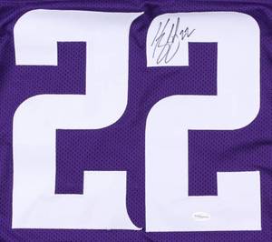 lot 7 image: Harrison Smith Signed Purple Jersey (TSE Hologram)