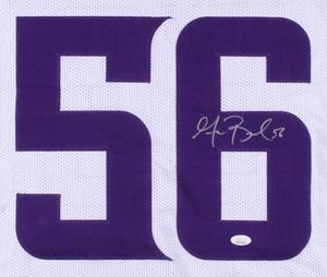 lot 25 image: Garrett Bradbury Signed Jersey (JSA COA)
