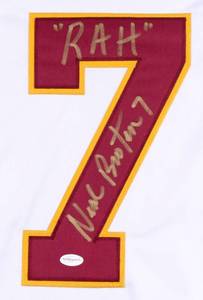 lot 38 image: Neal Broten Signed Minnesota Golden Gophers Jersey Inscribed RAH (TSE COA)