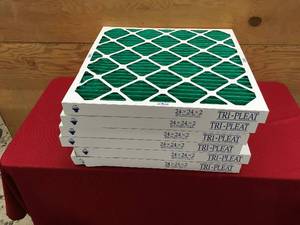 lot 346 image: 6 24 X 24 X 2 Tri- Pleat Air Filters
