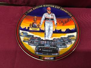 The Magnificent Seven Dale Earnhardt Championship Collection Plate By Sam Bass