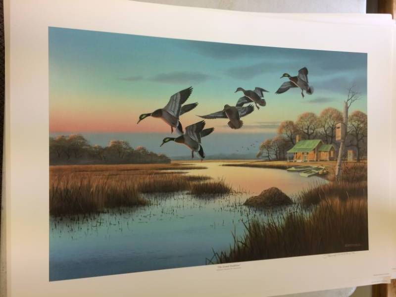 lot 27 image: The Grand Tradition by Jerry Raedeke Signed Print Size With Border Approx 26x19