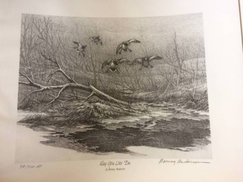 lot 33 image: Way You Like Em by Barney Anderson Signed & Numbered ARTIST PROOF Limited Edition Print Size With Border Approx 14x13