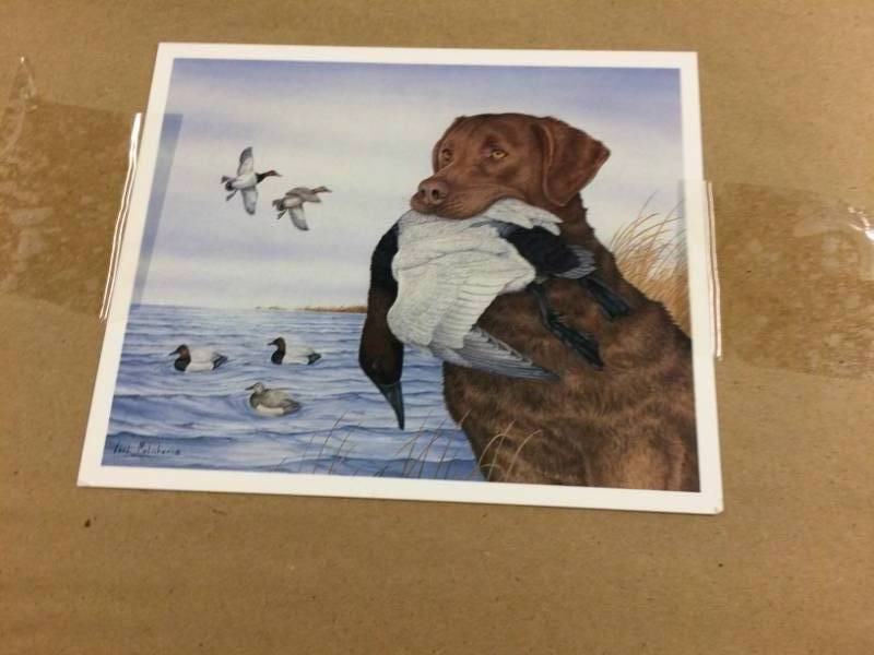 lot 88 image: The Limit - Chesapeake With Canvasback By Carl Melichar Signed & Numbered Limited Edition Print Size With Border Approx 23x20