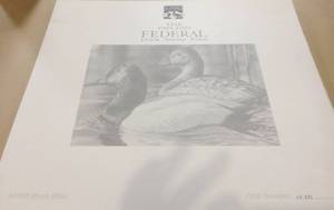 lot 15 image: 1993 FEDERAL DUCK STAMP PRINT CANVASBACKS by Bruce Miller Limited Collectors Edition #1400 Size 9 x 6.25