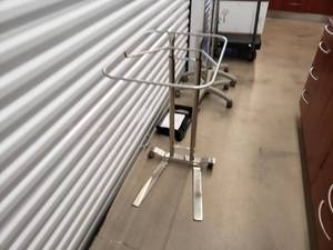 MSRP $1000 EACH 2 Pedigo Foot Operated Mayo Stands 50lb Capacity MFG Part # P-1065-SS - Excellent Condition No Trays That Are Extra Large In Size & Can Be Purchased Online