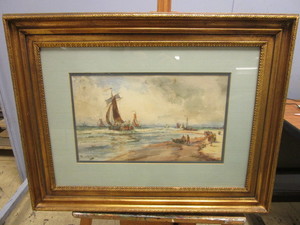 lot 320 image: VINTAGE T.B. HARDY NAUTICAL ARTWORK