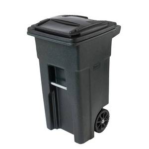 lot 12 image: Toter 32 Gal. Greenstone Trash Can ...