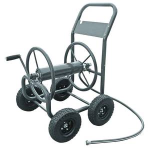 lot 40 image: Hampton Bay 4-Wheel Hose Cart Retai...