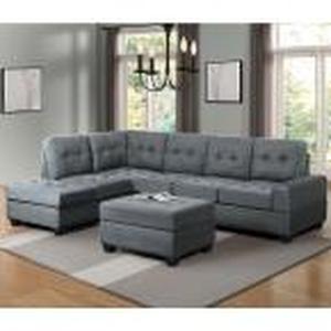 lot 84 image: Harper & Bright Designs Grey 3-Piec...