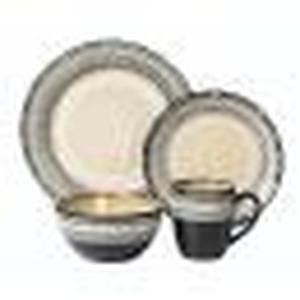 lot 123 image: Lorren Home Trends 16-Piece Glazed ...