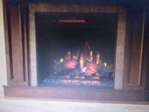 lot 82 image: Electric Fireplace Insert open box...