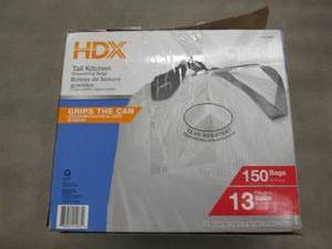 lot 181 image: HDX 13 Gallon Tall Kitchen Bags...
