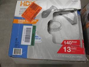 lot 200 image: HDX 13 Gallon Tall Kitchen Bags...