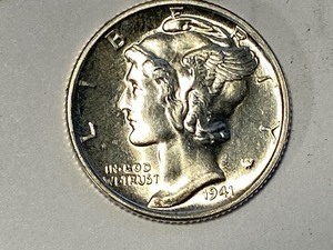 lot 47 image: (7) Mercury Silver Dimes 1940-S   ...