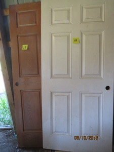 lot 18 image: Pair of interior doors