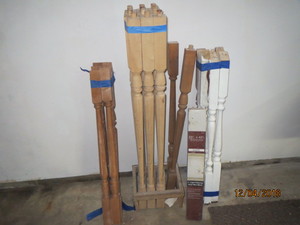 lot 13 image: Stair spindles