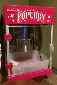 lot 94 image: Mini Movie Theater West Bend Popcorn Maker and Accessories