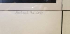 lot 60 image: Michael Friedes Original Art Framed