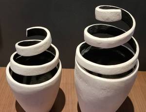 lot 121 image: Coiled Abstract Vases