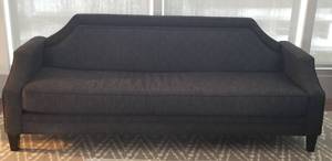 lot 2 image: Patagonia Home Charcoal Upholstered Sofa