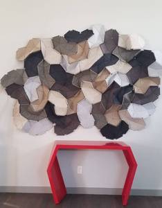 lot 61 image: Textile Wool Wall Art Sculpture