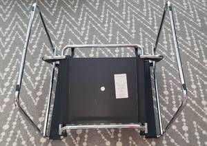 lot 8 image: Wassily Chair Black Leather and Chrome, 1 of 2