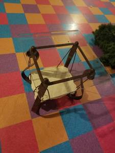 lot 41 image: Classical Stone and Metal Side Table with Glass Top