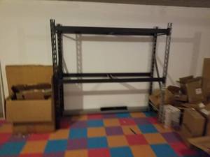 lot 147 image: Sturdy Industrial Metal Shelving, 3 of 8