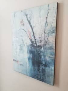 lot 88 image: Tranquil Impressionist Still Life Vase Print on Canvas