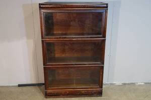lot 3 image: Macey Barrister Laywer Bookcase