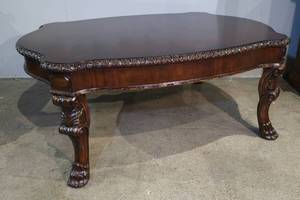 lot 13 image: Carved Wood Coffee Table