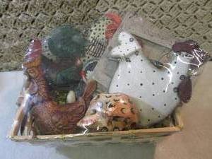 lot 39 image: RoosterChicken Gift Basket  FS...