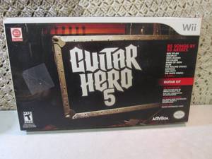 lot 51 image: Wii Guitar Hero 5 Guitar Kit  EW5...