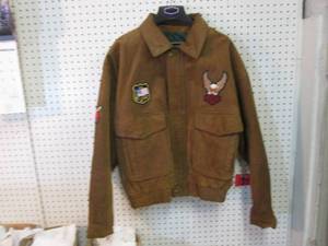lot 61 image: Overpass Brown Leather Jacket with ...