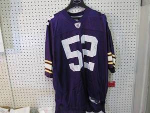 lot 64 image: Reebok MN Vikings #52 Greenway Jers...