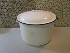 lot 71 image: Large Pot with Lid 11 W x 9 H  RM...