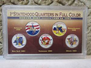 lot 102 image: 1st Statehood Quarters In Full Colo...