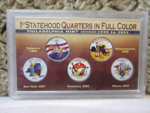 lot 103 image: 1st Statehood Quarters In Full Colo...